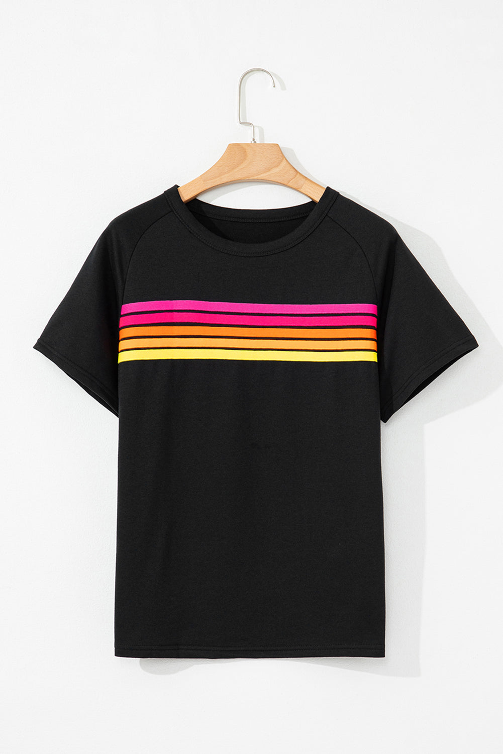 Bonbon Colorful Striped Casual Tee