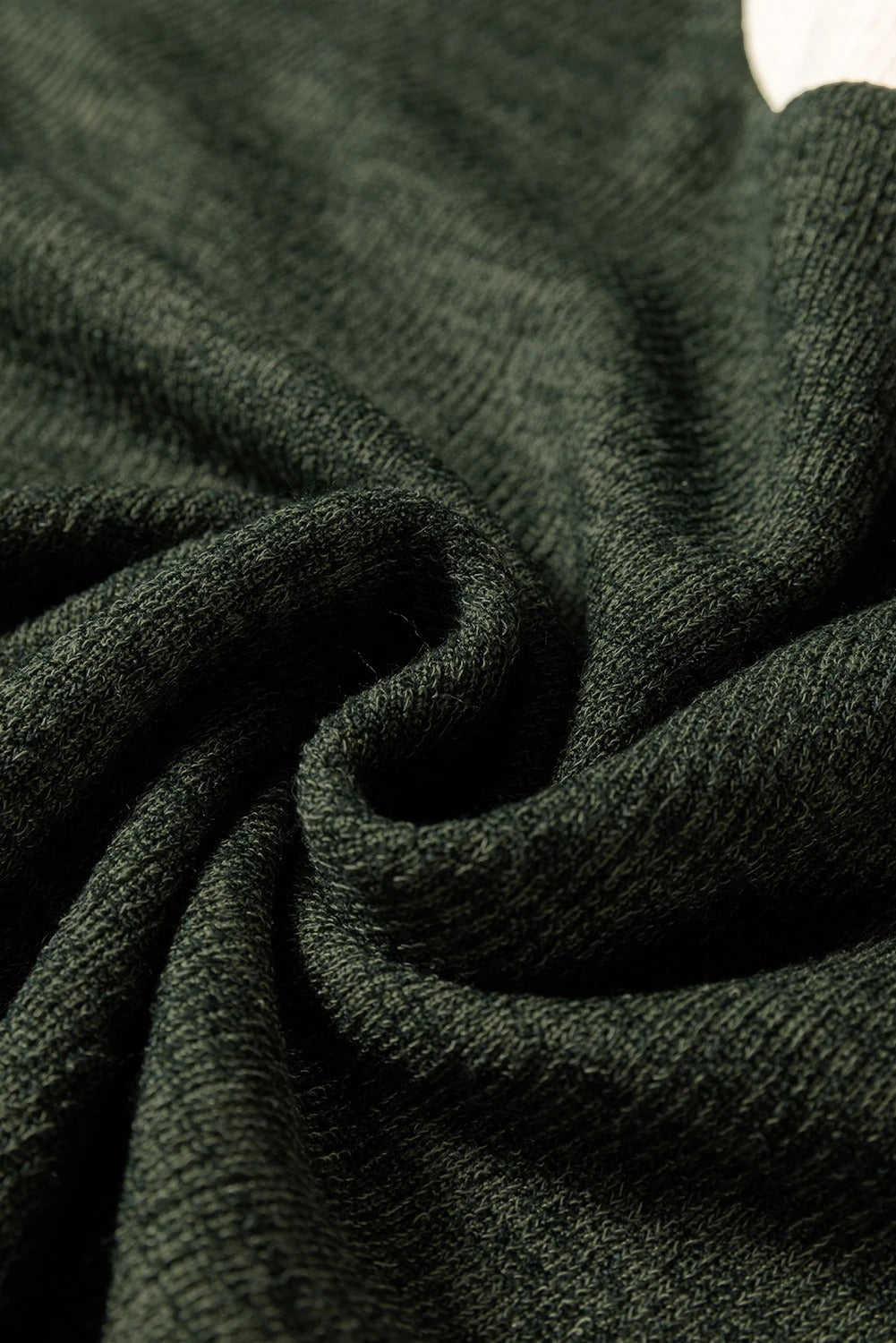 Contrast Color Trim Knit Drop Shoulder Loose Top